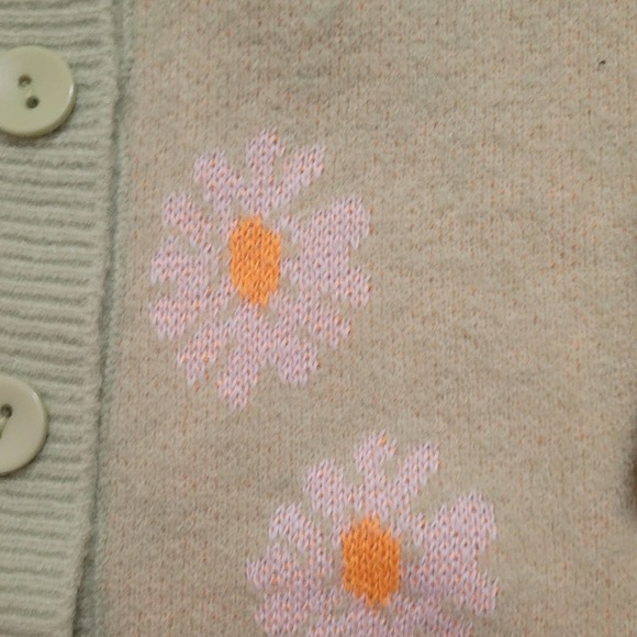 SHEIN Floral Pattern Button Front Cardigan ONE SIZE - Picture 7 of 8